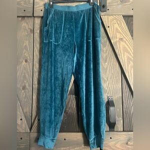 Juicy Couture Teal Velour Joggers